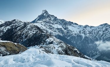 landscape of mountain mardi himal trek