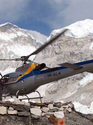 low cost everest base camp trek return back by helicopter from pheriche