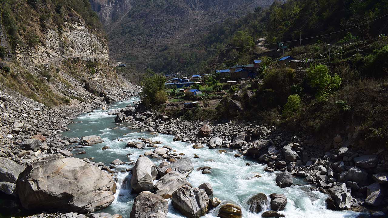 small river machha khola