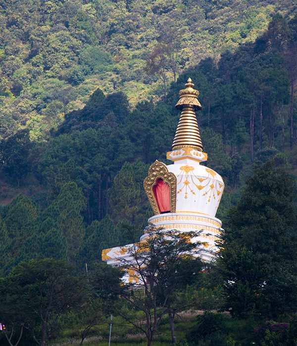 buddha stupa at shivapuri narayanthan