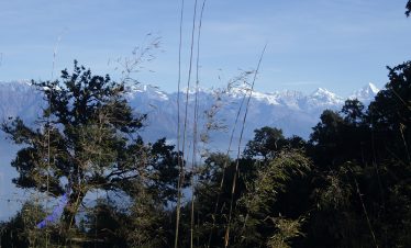 view of mountain from shivapuri national park