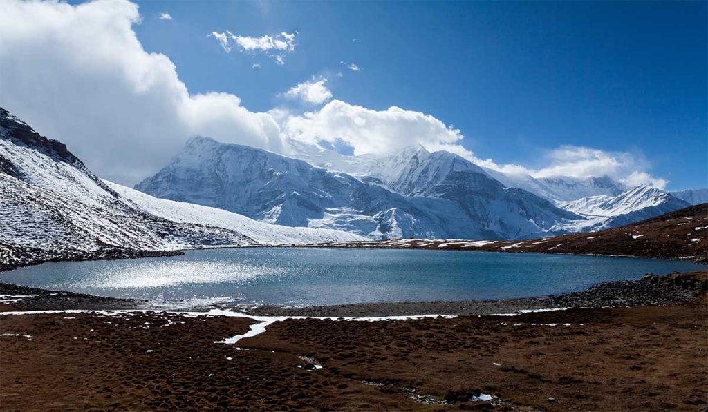 kicho ice lake himalayas nepal