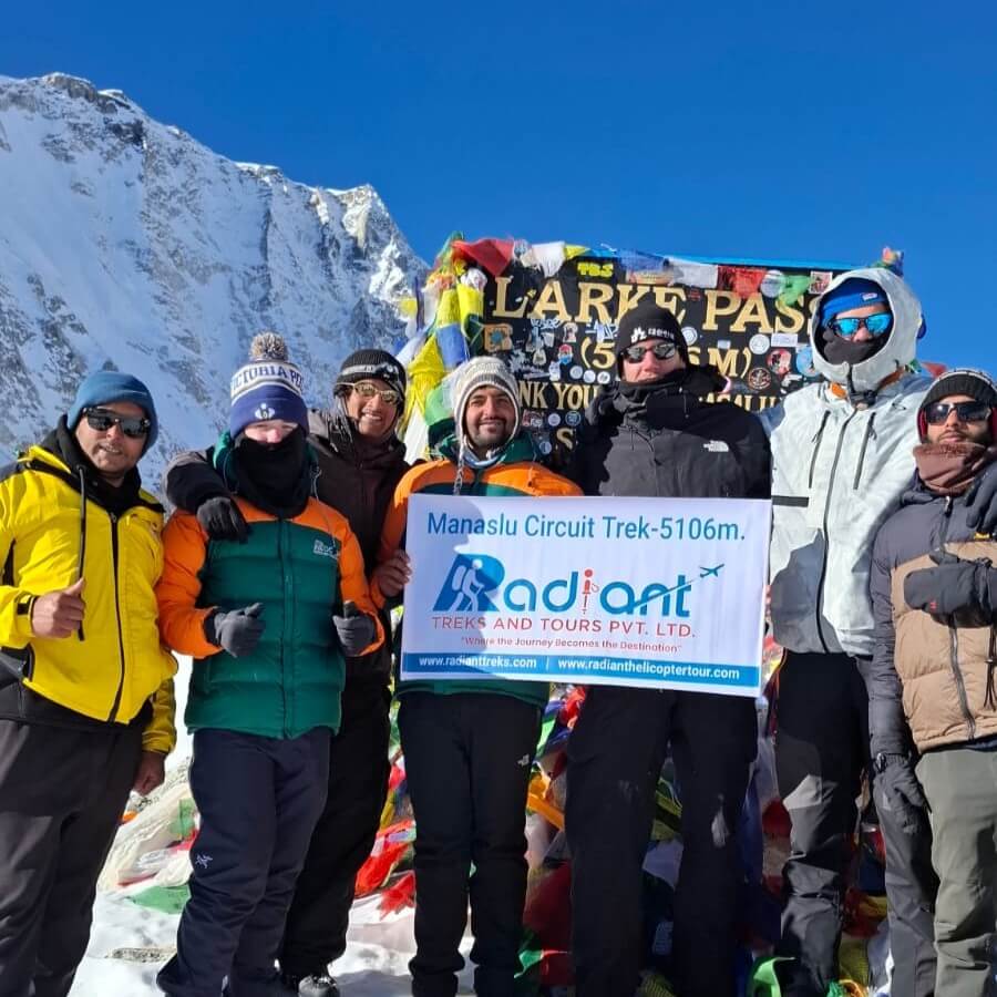 Strong determined young trekkers from Australia, trekking Manaslu Circuit in February, regardless heavy snowfall, closed places to stay, we did complete the pass. The trip has its own story (1)